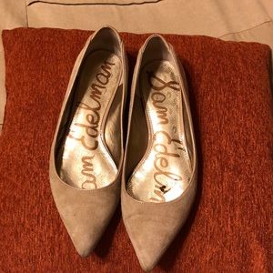 Sam Edelman nude pointy flats